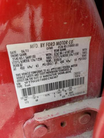 Photo 10 from auction – 2011 FORD F250 SUPER with VIN 1FT7W2BT8BEC92387
