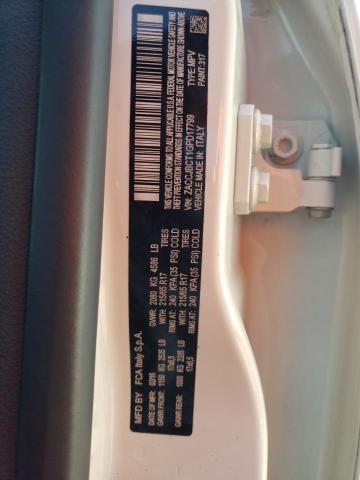 Photo 10 from auction – 2016 JEEP RENEGADE T with VIN ZACCJBCT1GPD17799