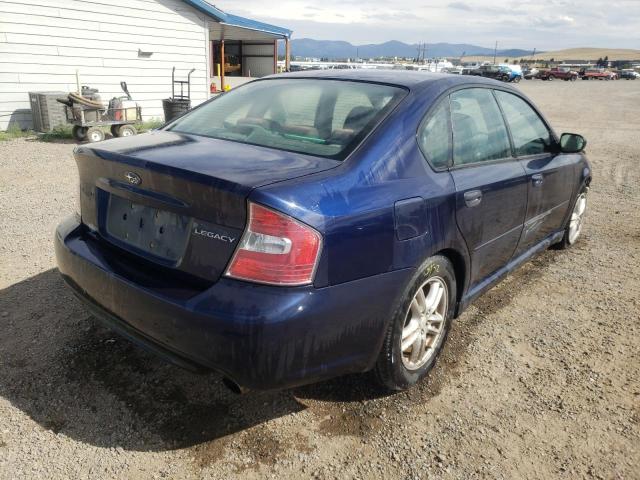 Photo 4 from auction – 2005 SUBARU LEGACY 2.5 with VIN 4S3BL616X57227846