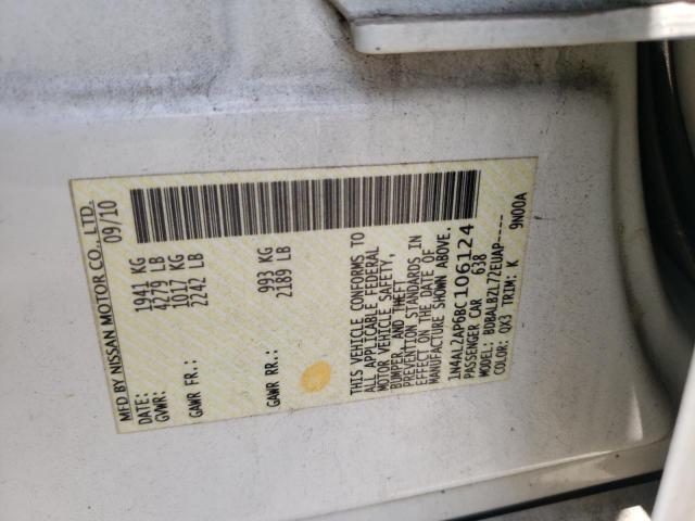 Photo 10 from auction – 2011 NISSAN ALTIMA BAS with VIN 1N4AL2AP6BC106124