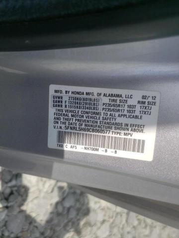 Photo 10 from auction – 2012 HONDA ODYSSEY EX with VIN 5FNRL5H69CB060577