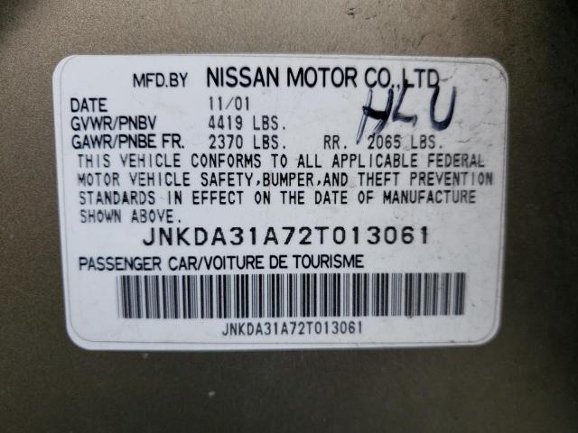 Photo 10 from auction – 2002 INFINITI I35 with VIN JNKDA31A72T013061