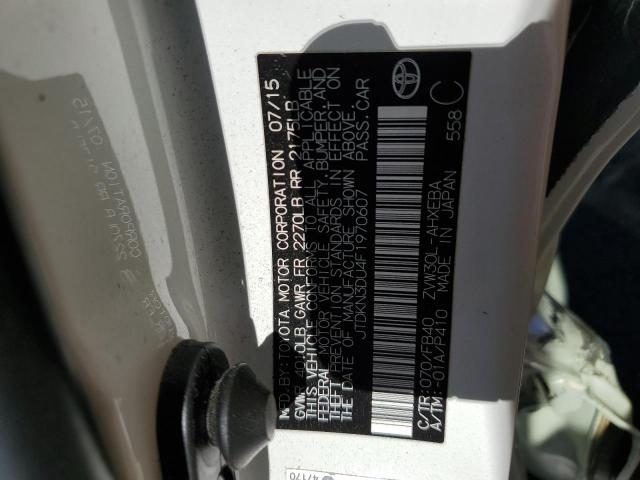 Photo 10 from auction – 2015 TOYOTA PRIUS with VIN JTDKN3DU4F1970607