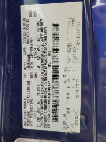 Photo 10 from auction – 2013 FORD ESCAPE SE with VIN 1FMCU9GX8DUC48421