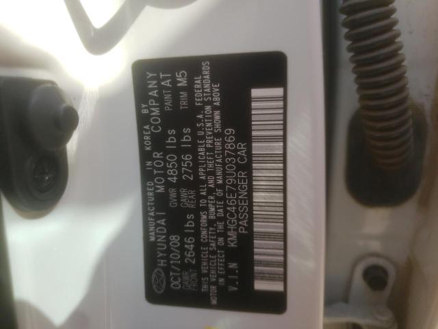 Photo 10 from auction – 2009 HYUNDAI GENESIS 3. with VIN KMHGC46E79U037869