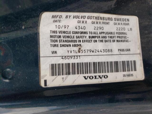 Photo 10 from auction – 1998 VOLVO V70 with VIN YV1LW5579W2443088