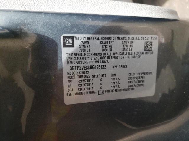 Photo 10 from auction – 2011 GMC SIERRA K15 with VIN 3GTP2VE33BG195132