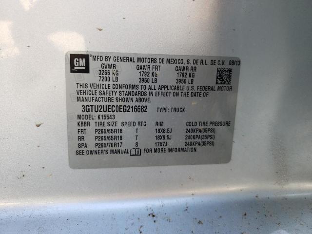 Photo 10 from auction – 2014 GMC SIERRA K15 with VIN 3GTU2UEC0EG216682