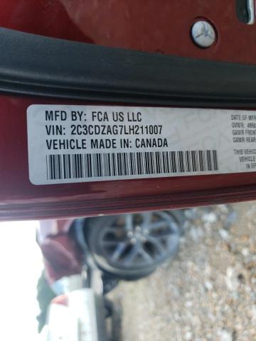 Photo 10 from auction – 2020 DODGE CHALLENGER with VIN 2C3CDZAG7LH211007