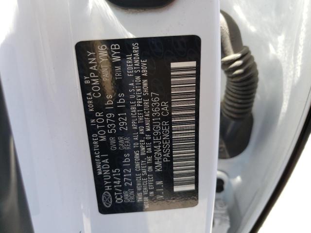 Photo 10 from auction – 2016 HYUNDAI GENESIS 3. with VIN KMHGN4JE9GU136367