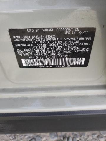 Photo 10 from auction – 2017 SUBARU CROSSTREK with VIN JF2GPABC4HH269611