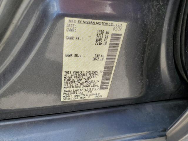 Photo 10 from auction – 2014 NISSAN ALTIMA 2.5 with VIN 1N4AL3AP1EC323252