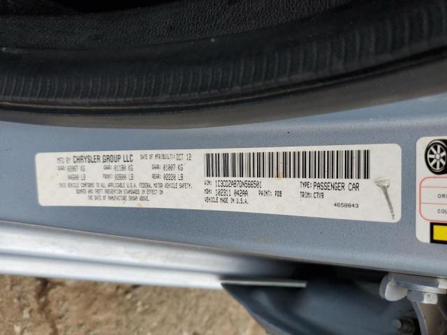 Photo 10 from auction – 2013 DODGE AVENGER SE with VIN 1C3CDZAB7DN566501