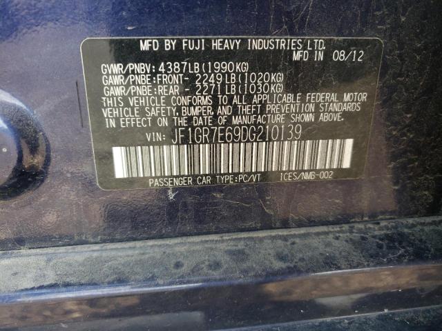 Photo 10 from auction – 2013 SUBARU IMPREZA WR with VIN JF1GR7E69DG210139