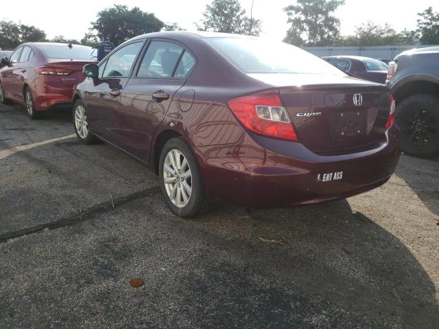 Photo 3 from auction – 2012 HONDA CIVIC EX with VIN 19XFB2F87CE383525
