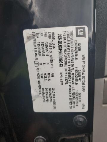 Photo 10 from auction – 2006 CHEVROLET EQUINOX LT with VIN 2CNDL63F966009643