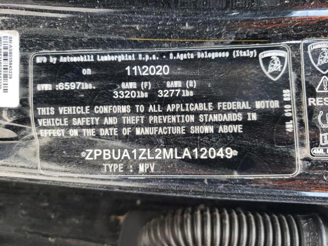 Photo 10 from auction – 2021 LAMBORGHINI URUS with VIN ZPBUA1ZL2MLA12049