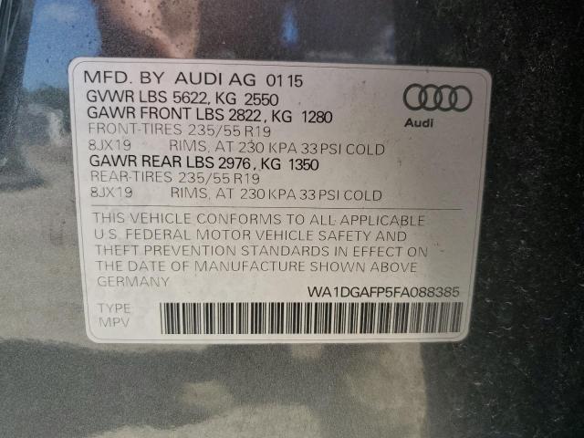 Zdjęcie 10 z aukcji – 2015 AUDI Q5 PREMIUM z VIN WA1DGAFP5FA088385