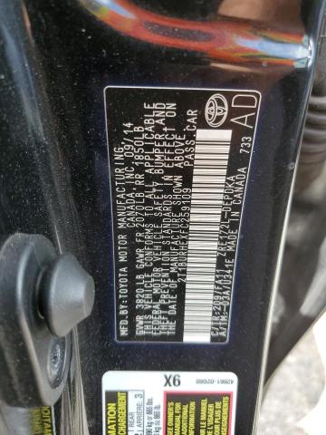 Photo 10 from auction – 2015 TOYOTA COROLLA L with VIN 2T1BURHEXFC259109