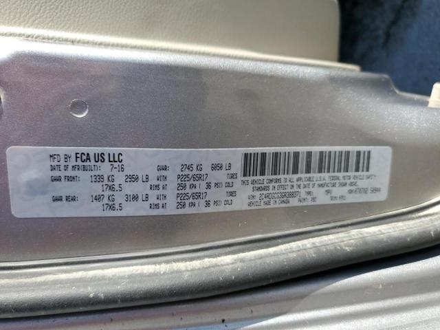 Photo 10 from auction – 2016 DODGE GRAND CARA with VIN 2C4RDGCG3GR388371