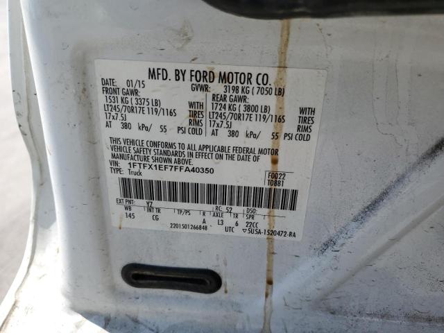 Photo 10 from auction – 2015 FORD F150 SUPER with VIN 1FTFX1EF7FFA40350