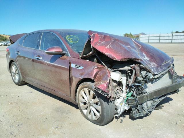 KIA OPTIMA EX 2016 with VIN 5XXGU4L31GG102335 - Photo from auction
