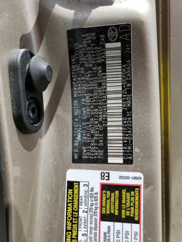 Foto 10 de la subasta – 2010 TOYOTA COROLLA BA con VIN 2T1BU4EE1AC299983