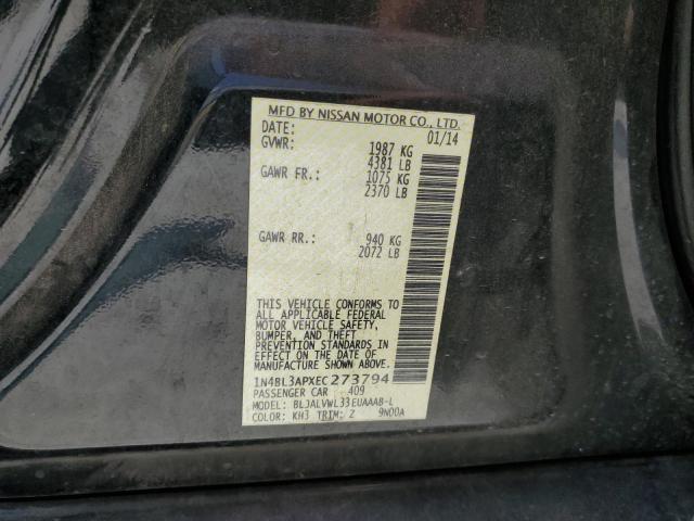 Photo 10 from auction – 2014 NISSAN ALTIMA 3.5 with VIN 1N4BL3APXEC273794