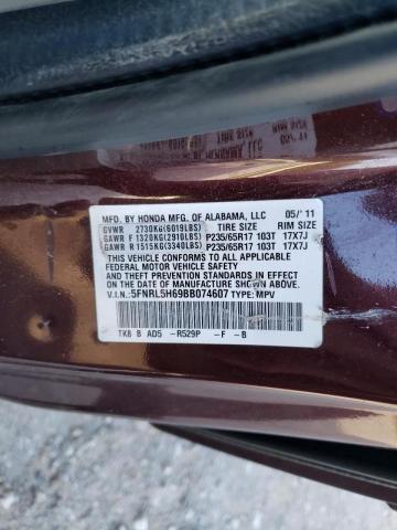 Photo 10 from auction – 2011 HONDA ODYSSEY EX with VIN 5FNRL5H69BB074607