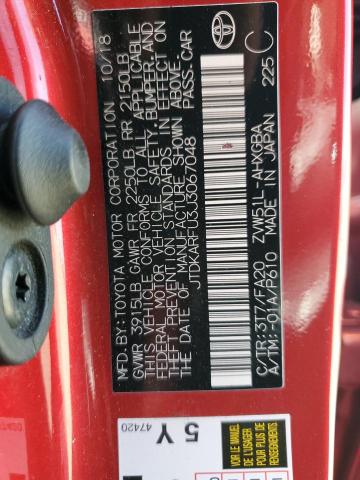 Photo 10 from auction – 2018 TOYOTA PRIUS with VIN JTDKARFU3J3067048