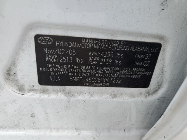 Photo 10 from auction – 2006 HYUNDAI SONATA GLS with VIN 5NPEU46C26H063292