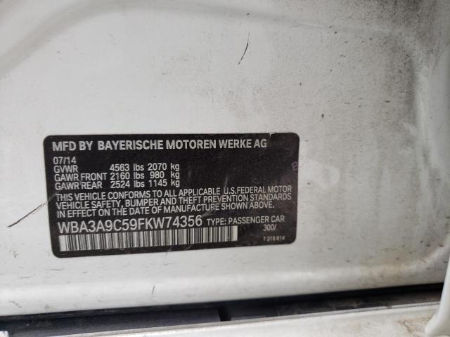 Foto 10 de la subasta – 2015 BMW 335 I con VIN WBA3A9C59FKW74356