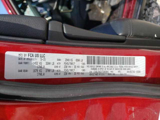Photo 10 from auction – 2015 JEEP GRAND CHER with VIN 1C4RJFAG1FC893841