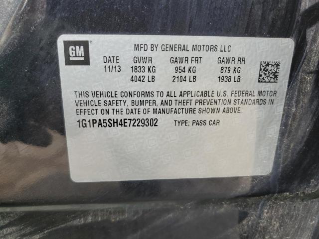 Photo 10 from auction – 2014 CHEVROLET CRUZE LS with VIN 1G1PA5SH4E7229302
