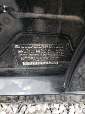 Photo 10 from auction – 2014 HYUNDAI SONATA SE with VIN 5NPEC4AC0EH817542