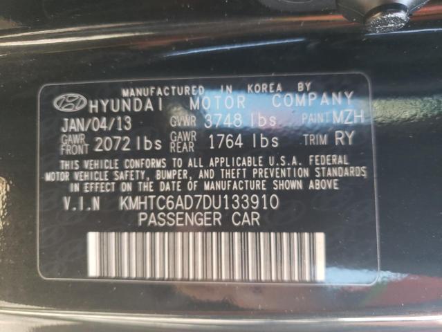 Photo 10 from auction – 2013 HYUNDAI VELOSTER with VIN KMHTC6AD7DU133910