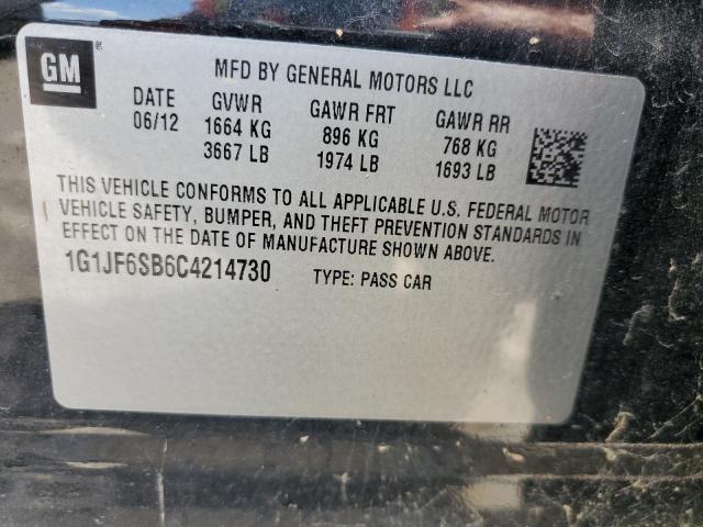 Photo 10 from auction – 2012 CHEVROLET SONIC LTZ with VIN 1G1JF6SB6C4214730
