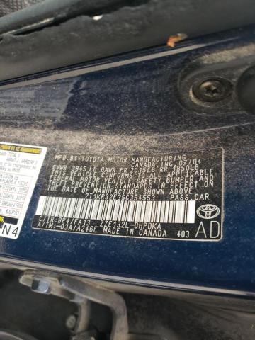 Photo 10 from auction – 2005 TOYOTA MATRIX with VIN 2T1KR32E35C354553