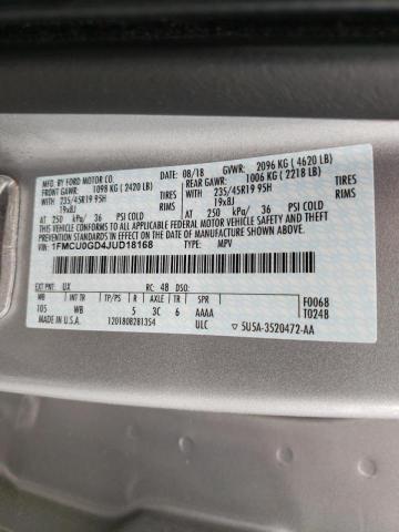 Photo 10 from auction – 2018 FORD ESCAPE SE with VIN 1FMCU0GD4JUD18168