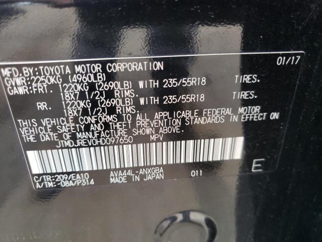 Photo 10 from auction – 2017 TOYOTA RAV4 HV LI with VIN JTMDJREV0HD097650