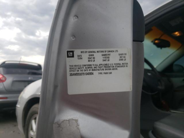 Photo 10 from auction – 2005 BUICK LACROSSE C with VIN 2G4WD532751240954