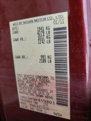 Photo 10 from auction – 2011 NISSAN ALTIMA BAS with VIN 1N4AL2AP5BN459801