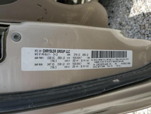 Photo 10 from auction – 2014 CHRYSLER TOWN & COU with VIN 2C4RC1BG7ER144205