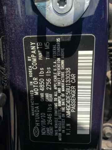 Photo 10 from auction – 2011 HYUNDAI GENESIS 3. with VIN KMHGC4DE5BU133038