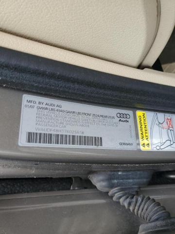 Photo 10 from auction – 2007 AUDI A4 2.0T CA with VIN WAUDF48H17K025518