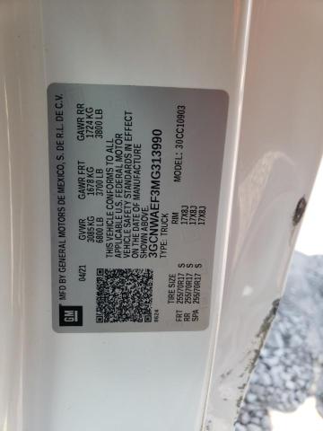 Photo 10 from auction – 2021 CHEVROLET SILVERADO with VIN 3GCNWAEF3MG313990