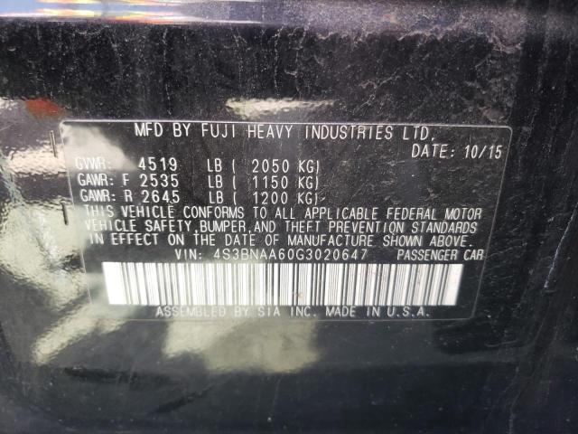 Photo 10 from auction – 2016 SUBARU LEGACY 2.5 with VIN 4S3BNAA60G3020647