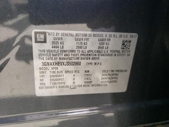 Photo 10 from auction – 2018 CHEVROLET EQUINOX LS with VIN 3GNAXHEVXJS502860