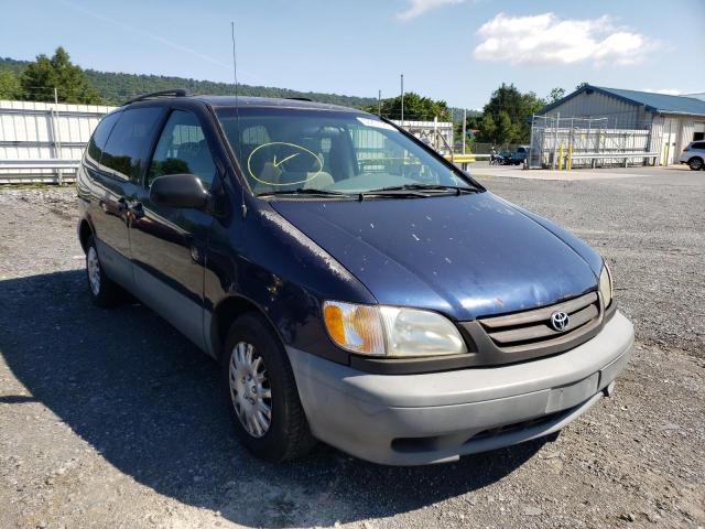 TOYOTA SIENNA CE 2002 with VIN 4T3ZF19C72U474664 - Photo from auction