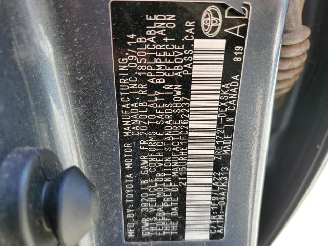 Photo 10 from auction – 2015 TOYOTA COROLLA L with VIN 2T1BURHE1FC262237